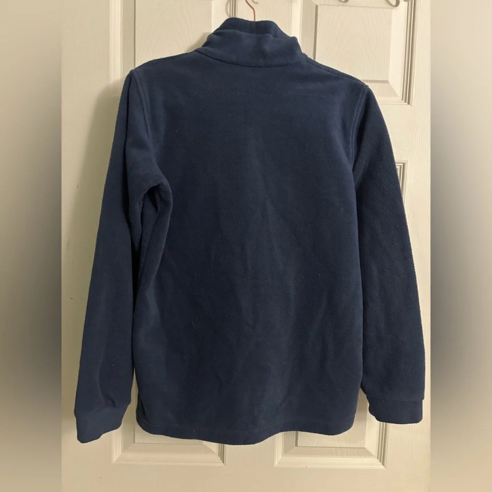 Columbia Navy Fleece Back to School Fall Winter Warm Zip Up Fleece Jacket Coat